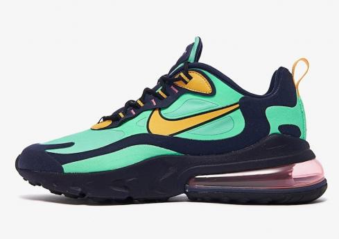 Nike Air Max 270 React Electro Green Yellow Ochre Obsidian AO4971-300