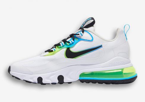 Nike Air Max 270 React Worldwide Pack White Blue Fury Black CK6457-100