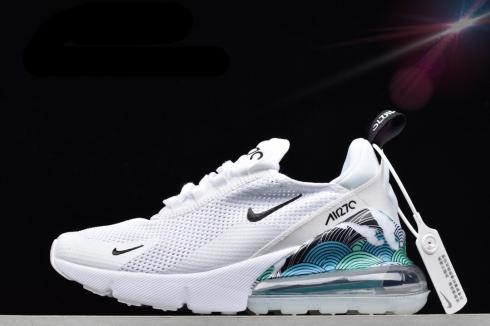 Nike Air Max 270 White Lake Blue Running Shoes AR0499-104