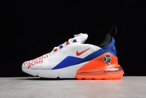 WMNS Nike Max 270 FIFA World Cup Russia 2018 White Racer Blue Unvrsty Red AQ7982 406