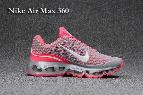 Nike Air Max 360 KPU gray pink women Running Walking Shoes