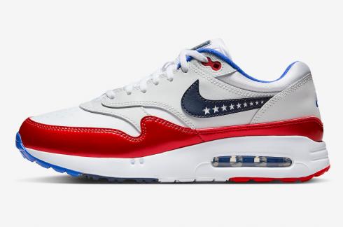 Nike Air Max 1 86 OG Golf NRG Ryder Solheim Cup USA Obsidian Challenge Red Photon Dust FB9152-100