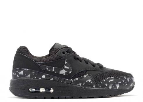 Nike Air Max 1 Fb Gs Black Orange Total 705393-001