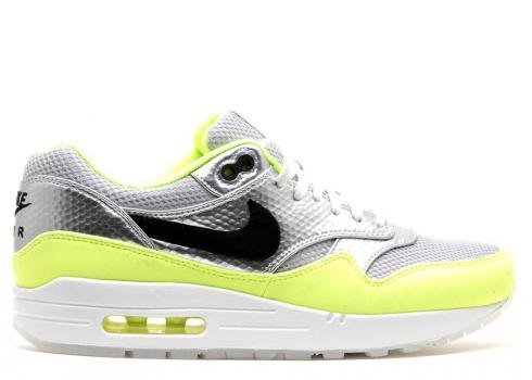 Nike Air Max 1 Fb Premium Qs Mercurial Pack Volt Black Silver Metallic 665874-007