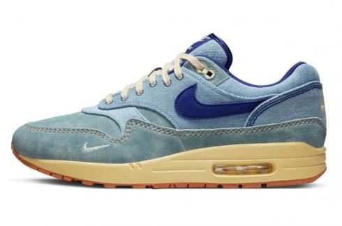 Nike Air Max 1 PRM Dirty Denim Deep Royal Blue Lemon Wash DV3050-300