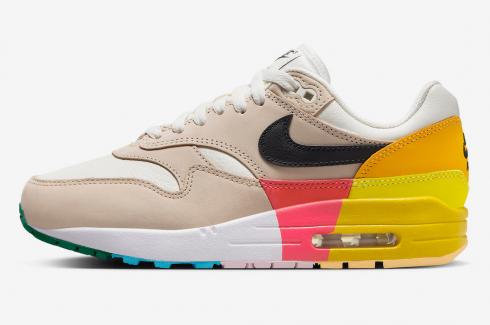 Nike Air Max 1 Sail Black Light Orewood Brown Multi-Color FQ2538-100