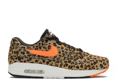 Nike Atmos X Air Max 1 Dlx Animal Pack Leopard Color Orange Multi Total White AQ0928-901