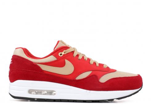 Air Max 1 Premium Retro Red Curry Rush Tough Mushroom Red 908366-600