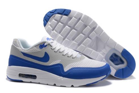 Nike Air Max 1 Ultra Essential White Blue AM1 Running Shoes DS 819476-114