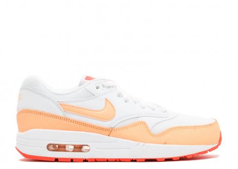 Wmns Air Max 1 Essential White Sunset Hot Lava Glow 599820-114