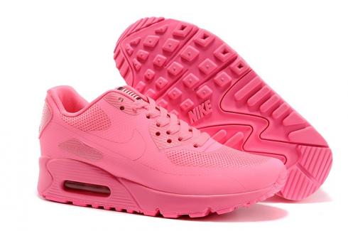Nike Air Max 90 Hyperfuse QS Women Shoes All Pink Red July 4TH Independence Day 613841-666