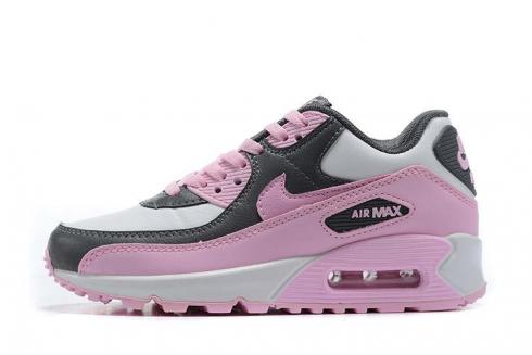 2020 New Nike Air Max 90 Essential LTR White Pink Grey Running Shoes CD6864-002