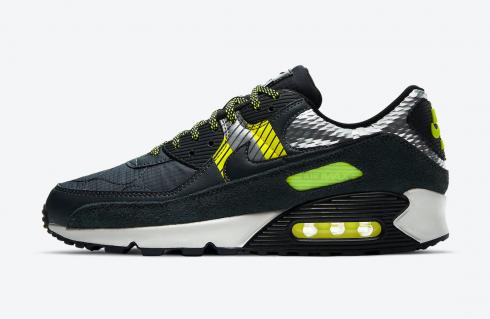 3M x Nike Air Max 90 Anthracite Volt Black White Shoes CZ2975-002