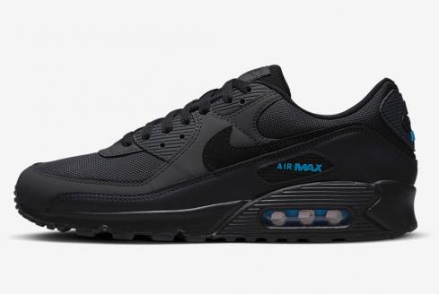 Nike Air Max 90 Dark Smoke Grey Laser Blue Black DQ4071-002