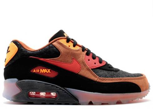 Nike Air Max 90 Ice Hw Qs Halloween Cognac Black Team Orange Total Red 717942-006