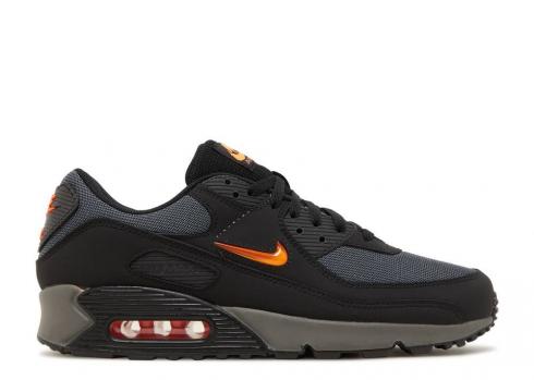 Nike Air Max 90 Jewel Black Safety Orange Grey Iron DX2656-001