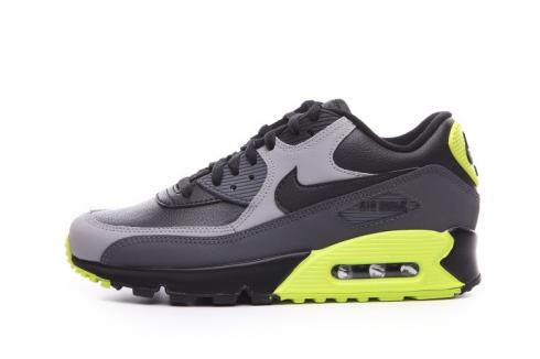 Nike Air Max 90 LTR Grey Black Yellow Mens Running Shoes 652980-007