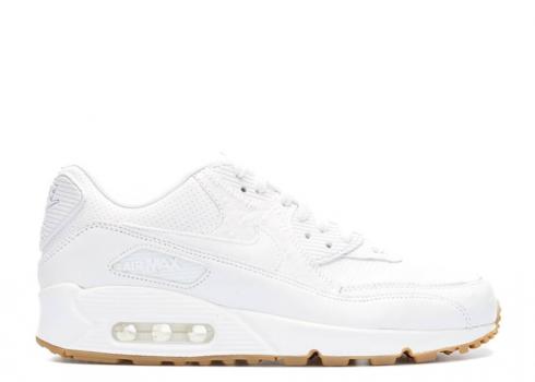 Nike Air Max 90 Leather Pa Ostrich Light White Gum Brown 705012-111