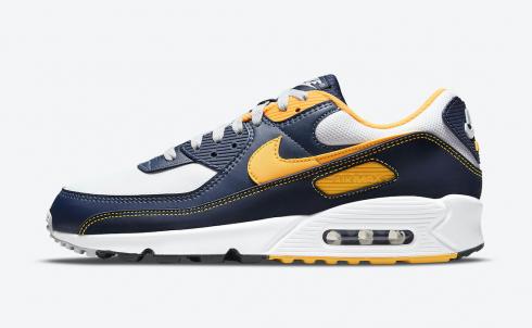 Nike Air Max 90 Michigan Navy White University Gold Shoes DC9845-101