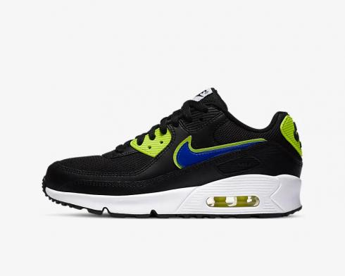 Nike Air Max 90 SE GS Black White Volt Racer Blue DA4670-001