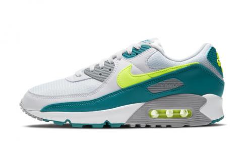 Nike Air Max 90 Spruce Hot Lime White Grey Fog Shoes CZ2908-100