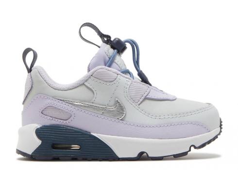 Nike Air Max 90 Toggle Td Pure Platinum Violet Frost Blue Thunder Metallic Silver CV0065-005