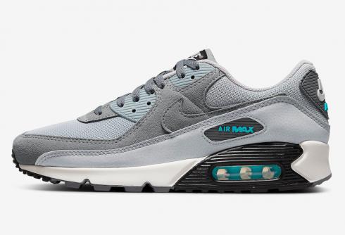 Nike Air Max 90 Wolf Grey Chlorine Blue Summit White DM0029-002