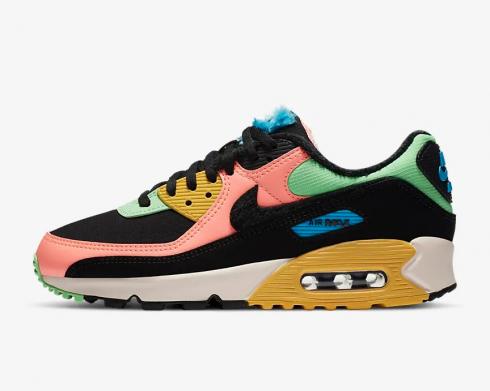 Nike Wmns Air Max 90 Fur Multi-Color Running Shoes CT1891-600