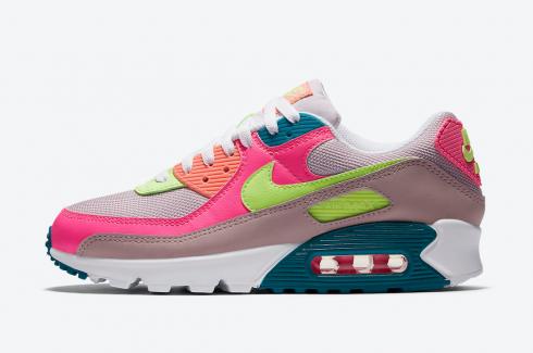 Wmns Nike Air Max 90 Highlight Volt Pink White Mulit-Color DC1865-600