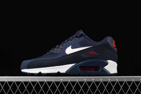 Nike Air Max 90 Essential Dark Blue White Red AJ1285-403