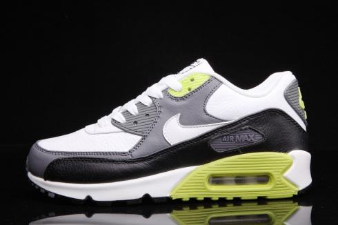 Nike Air Max 90 Essential LTR White Black Fierce Green Grey 652980-103