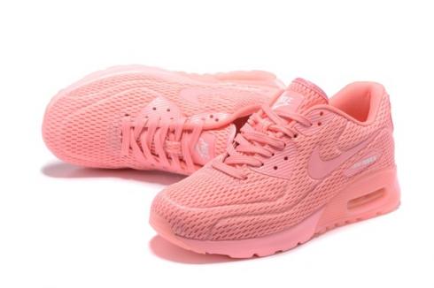 WMNS Nike Air Max 90 Ultra BR Breathe Shoes Pink Blast 725061-600