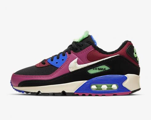 Nike Wmns Air Max 90 Premium Cactus Flower Black Dark Beetroot CT1891-500