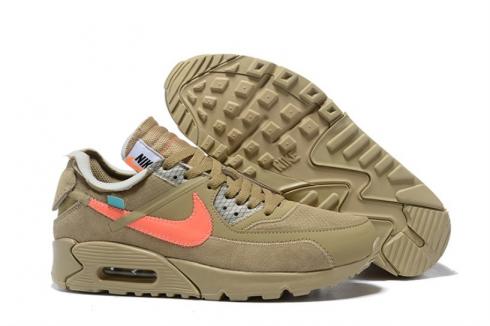 Off White X Nike Air Max 90 Desert Ore OW AA7293-200