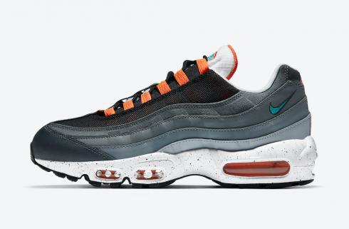 Nike Air Max 95 Grey Orange Teal White Black Shoes CZ0191-001