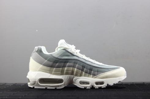 Nike Air Max 95 ID White Grey Mens Running Shoes 818592-996