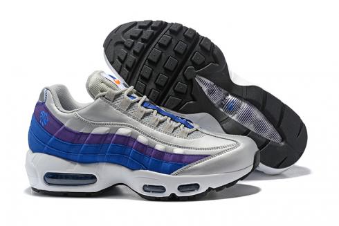 Nike Air Max 95 Men Running Shoes Grey Blue