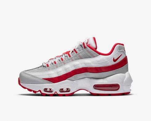 Nike Air Max 95 React Grey Fog White Hyper Red CJ3906-004