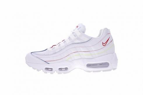 Nike Air Max 95 Triple White Colored Borders Sneakers AQ4138-100