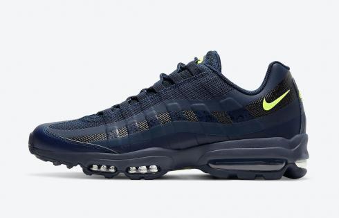 Nike Air Max 95 Ultra Navy Volt Blue Green Running Shoes DC1934-400