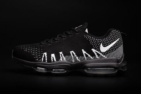 Nike Air Max 95 Ultra JCRD Men Running Shoes Flyknit Black White 749771-100