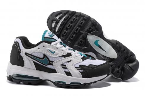 Nike Air Max 96 white black cerulean Men Running Shoes870166-100