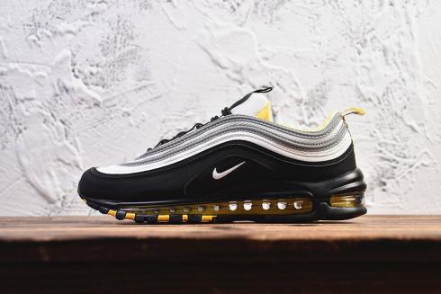 Nike Air Max 97 Black White Yellow Shoes Casual Sneakers 921522-005