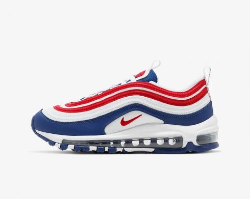 Nike Air Max 97 GS USA White Obsidian University Red CW5856-100