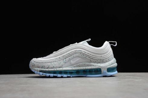 Nike Air Max 97 LX Light Grey Black Blue Running Shoes AQ0655-002