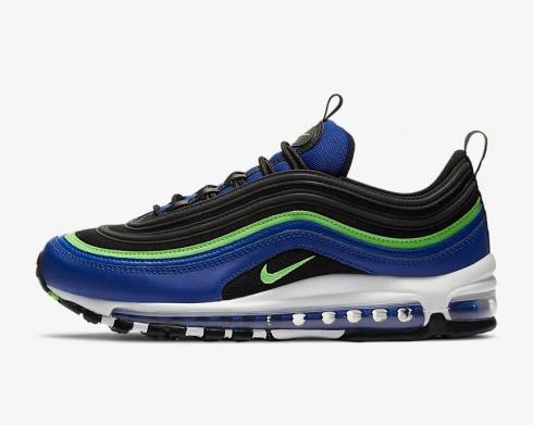 Nike Air Max 97 Royal Blue Neon Black White Green Strike CW5419-400