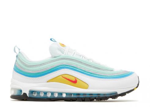 Nike Air Max 97 Spring Floral Blue Siren Laser Washed Teal White Red DQ7644-100
