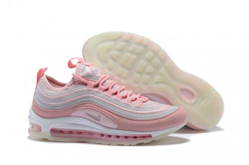 WMNS Nike Air Max 97 Running Style Shoes Pink White 917704-706