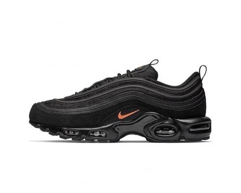 Nike Air Max Plus 97 Black Orange Mens Running Shoes CD7862-001