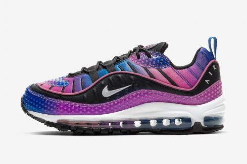 Nike Air Max 98 Bubble Pack Black Hyper Blue Magic Flamingo CI7379-400